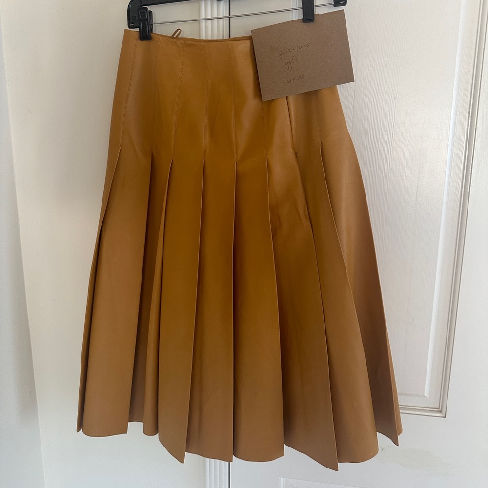 Loro Piana Leather Skirt